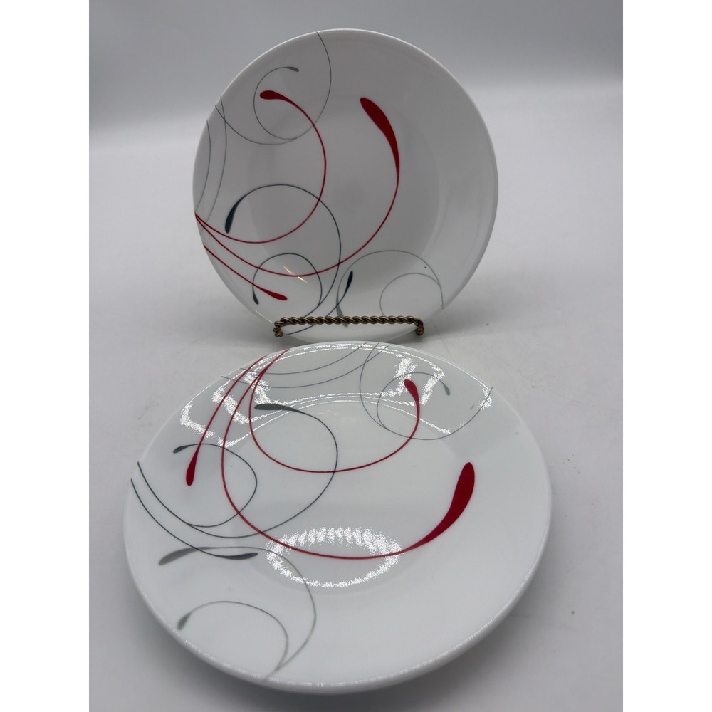 3 Corelle Splendor Round Appetizer Dessert Plates 6-3/4" Diameter